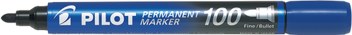 Pilot Permanent Marker Bullet Tip 1.0mm Blue 2 Pack