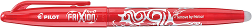 Pilot FriXion Ball Erasable Rollerball Gel Pen Fine Red Pack of 6