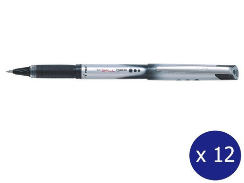 Pilot V-Ball Grip Rollerball Pen 0.7mm Black Box of 12
