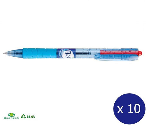 Pilot BegreeN B2P Grip Retractable Ballpoint Pen Fine Red Box of 10