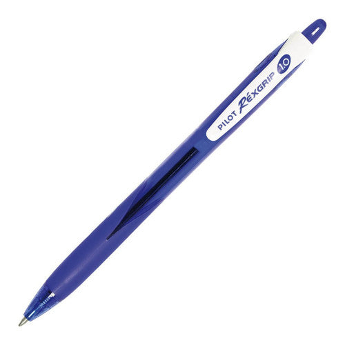 Pilot BegreeN Rexgrip Retractable Ballpoint Pen Medium Blue Box of 10
