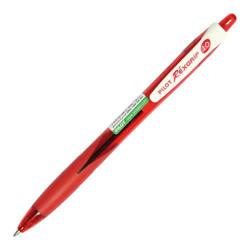 Pilot BegreeN Rexgrip Retractable Ballpoint Pen Medium Red Box of 10