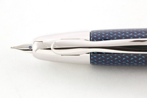 Pilot Capless Splash Fountain Pen Blue Barrel Medium Nib
