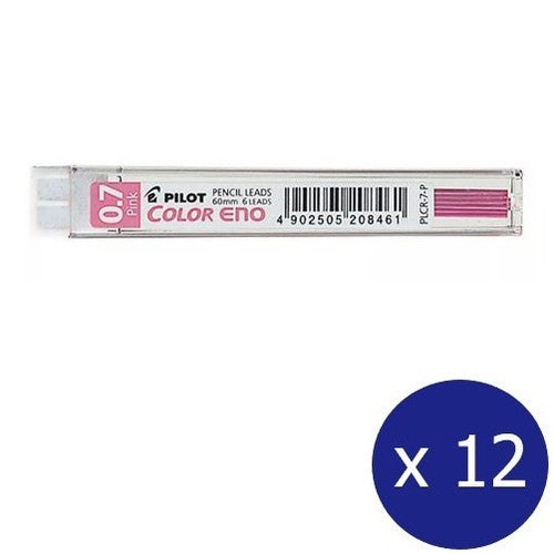 Pilot Colour Eno Mechanical Pencil Lead Refill 0.7mm Pink Box of 12