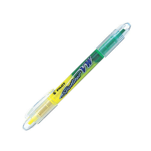 Pilot Spotliter VW Dual Tip Highlighter Chisel Yellow Green Box of 12