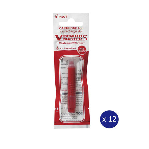 Pilot BegreeN V Board Master S Whiteboard Marker Refill Red Box of 12