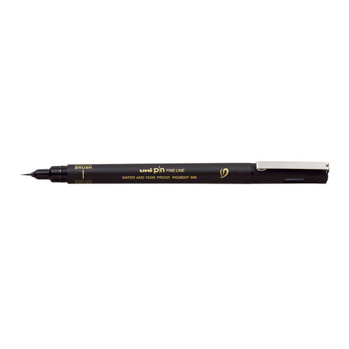 Uni Pin Extra Fine Brush Tip Fineliner Black