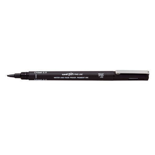 Uni Pin Chisel Tip 2mm Fineliner Black