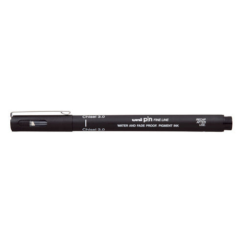 Uni Pin Chisel Tip 3mm Fineliner Black