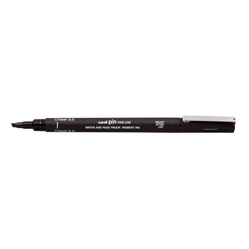 Uni Pin Chisel Tip 3mm Fineliner Black