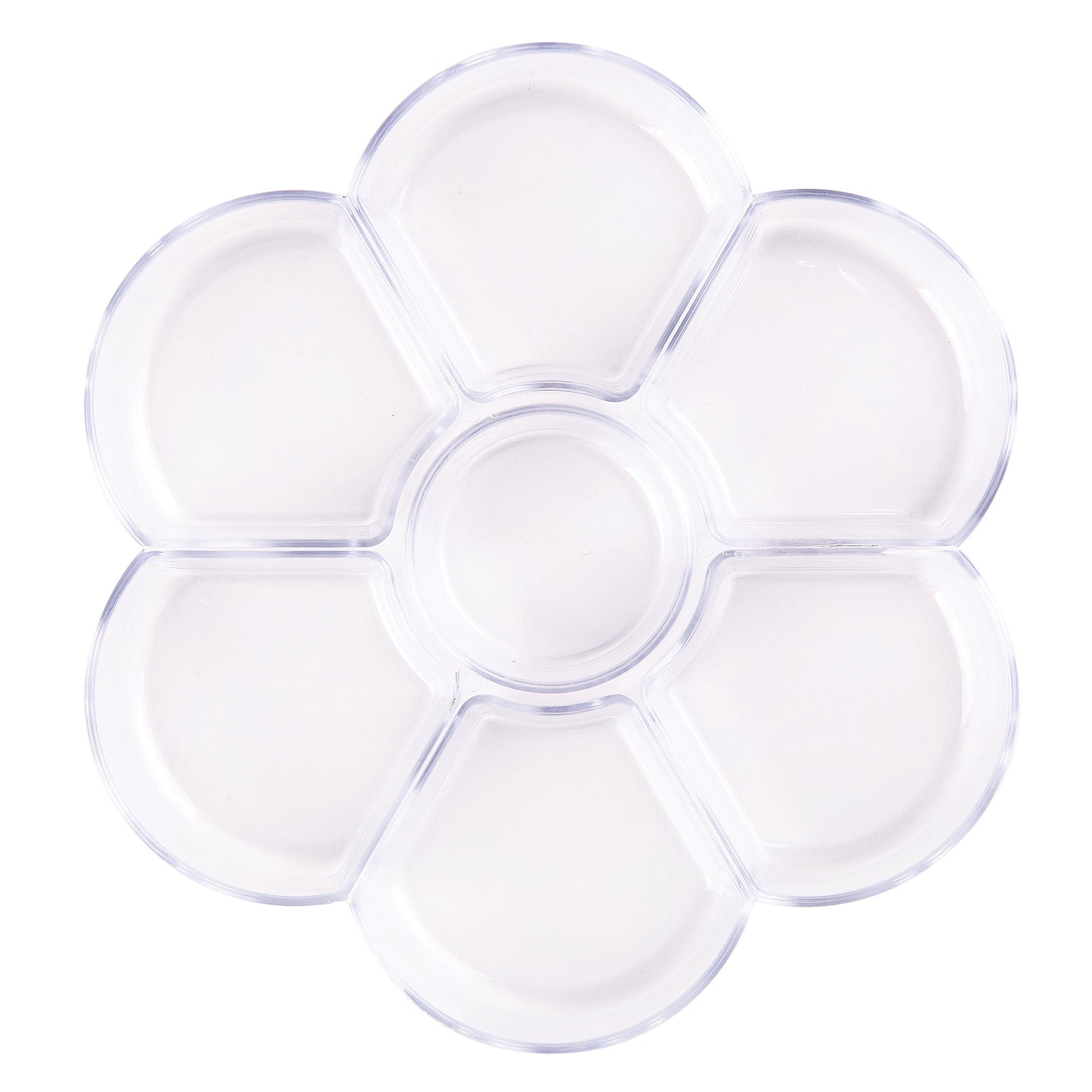Zart Clear Daisy Palette 17cm Transparent Plastic Mixing Palette-1