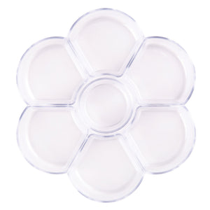 Zart Clear Daisy Palette 17cm Transparent Plastic Mixing Palette