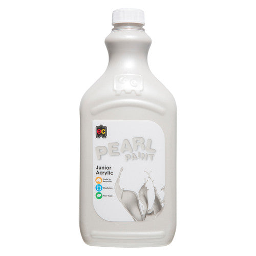 Educational Colours Pearl Paint Junior Acrylic 2L White