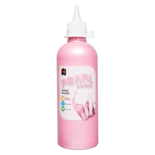 Educational Colours Pearl Paint Junior Acrylic 500ml Pink