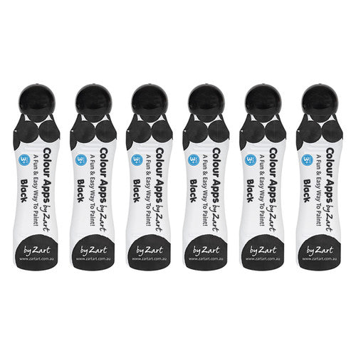 Creative School Supply Colour APPs Black Pack of 6