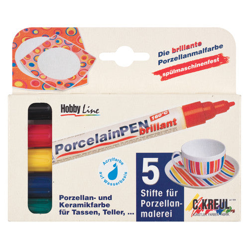 Creative School Supply Porcelain Markers Assorted Pack of 5