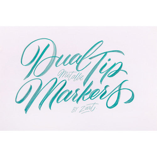 Creative School Supply Dual Tip Metallic Markers Assorted Pack of 8