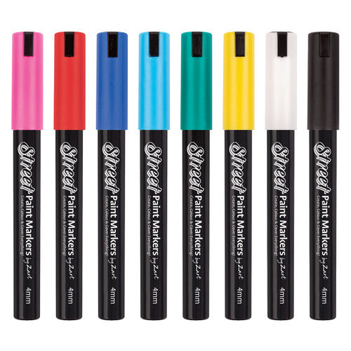 Creative School Supply Zart Street Paint Markers Assorted Pack of 8