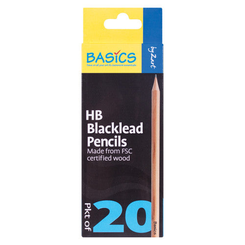 Creative School Supply Basics Blacklead Pencils HB Pack of 20