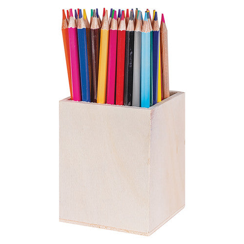 Creative School Supply Pencil Holder Square