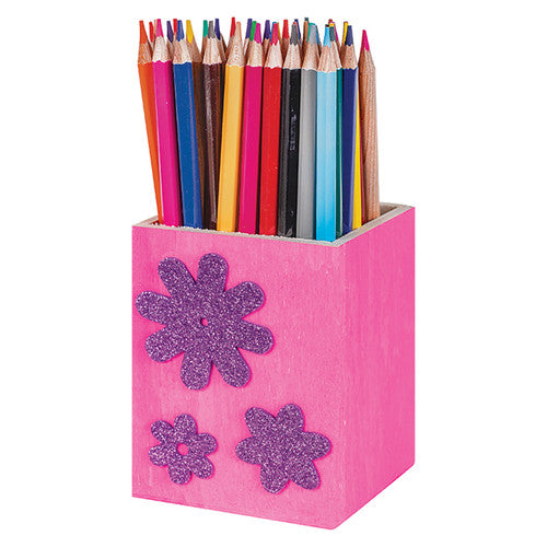 Creative School Supply Pencil Holder Square