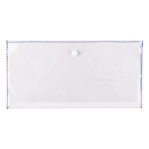 Creative School Supply Clear Wallets with Press Studs Pack of 5