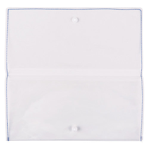 Creative School Supply Clear Wallets with Press Studs Pack of 5