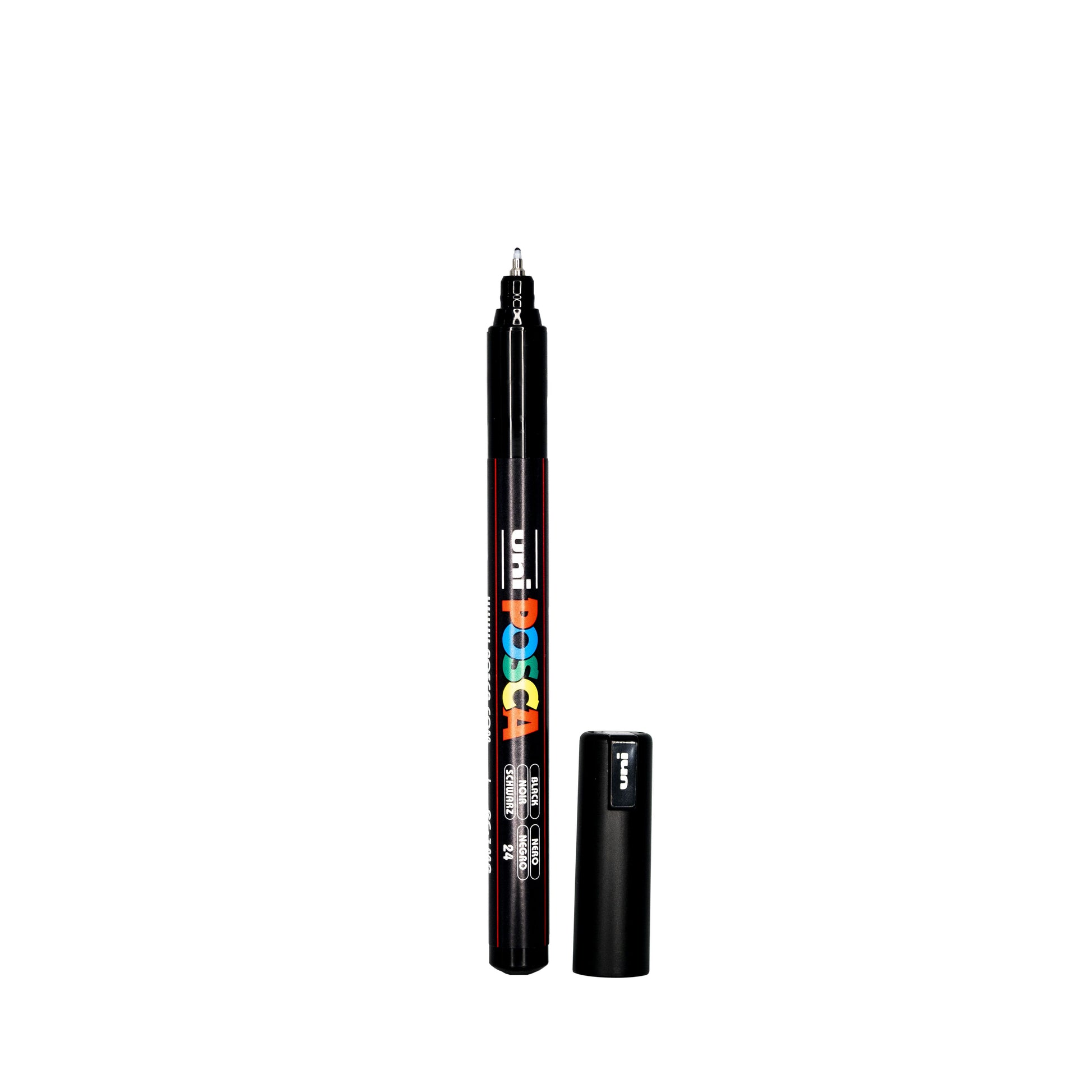 POSCA PC-1MR Paint Marker with cap on and cap removed
