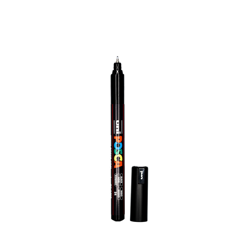 POSCA PC-1MR Paint Marker with cap on and cap removed