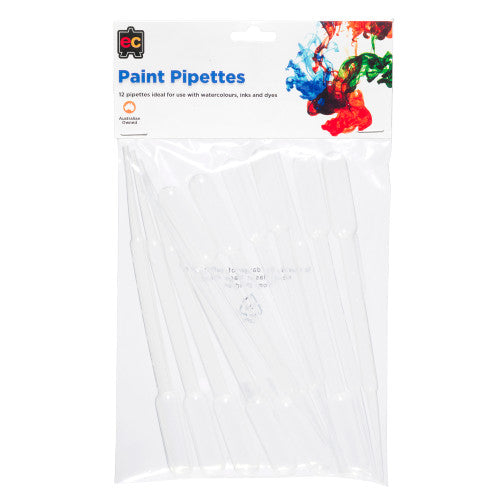 Educational Colours Paint Pipettes Pack of 12