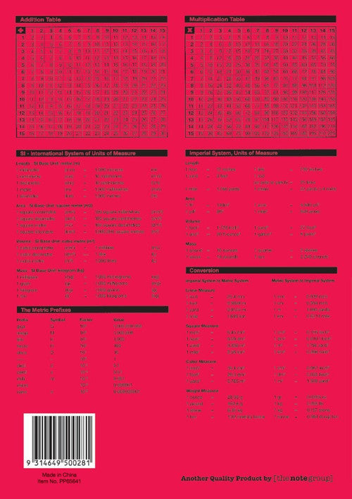 Protext Premium Exercise Book A5 64 Page 8mm Ruled Red Margin Pack 20 — open pages showing ruling