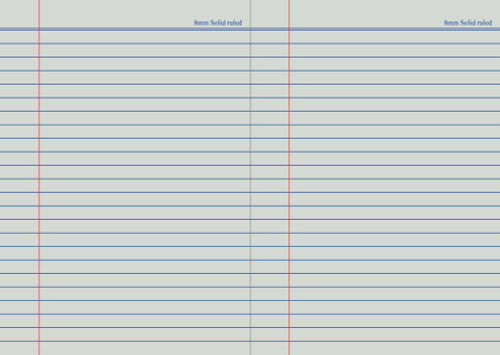 Protext Premium Exercise Book A5 64 Page 8mm Ruled Red Margin Pack 20 — bulk pack of 20