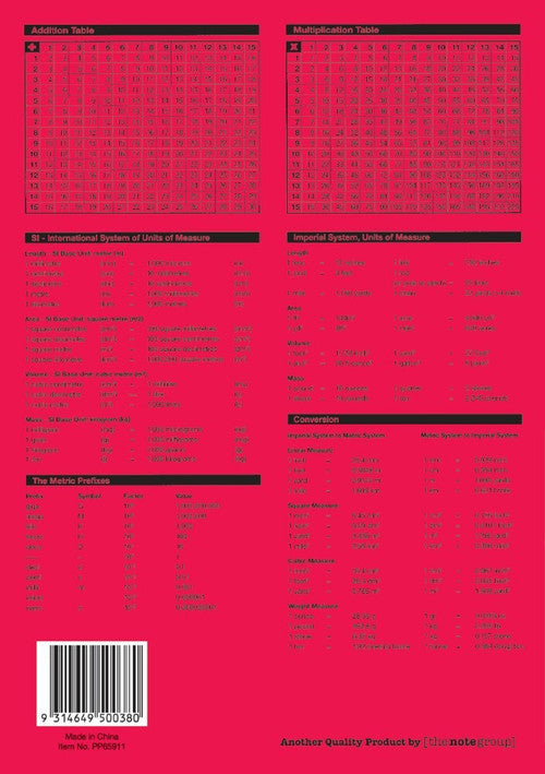 Protext Premium Exercise Book A5 48 Page 12mm Ruled Red Margin Pack 20 — open pages showing ruling