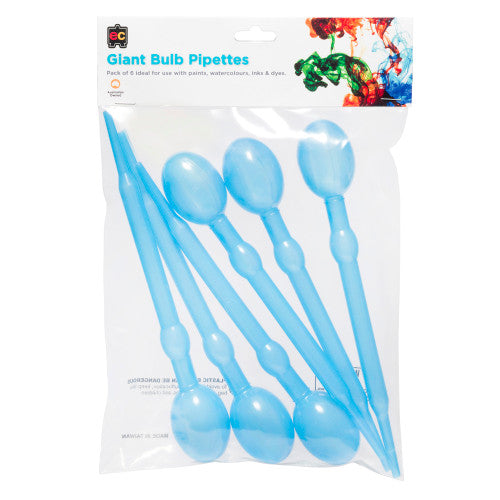 Educational Colours Giant Bulb Pipettes Pack of 6