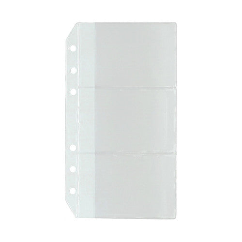 Collins Debden PR2004 Dayplanner Personal Size Credit/Business Card Holder Refill Pack of 3