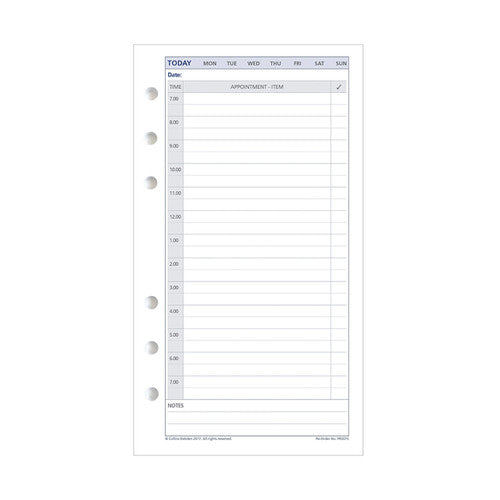 Collins Debden PR2015 Dayplanner Personal Size Daily Non-Dated Refill