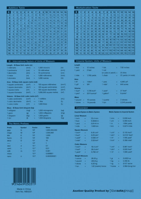 Protext Exercise Book A4 64 Page Ruled Polypropylene Horse Cover Pack 20 — rear view