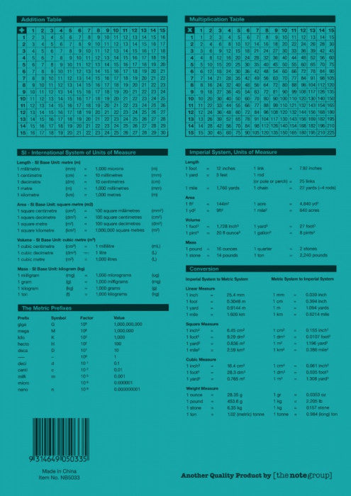 Protext Exercise Book A4 128 Page Ruled Polypropylene Owl Cover Pack 10 — rear view