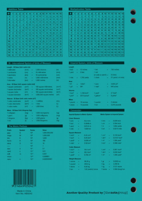 Protext Binder Book A4 96 Page Ruled Polypropylene Sheep Cover Pack 10 — rear view