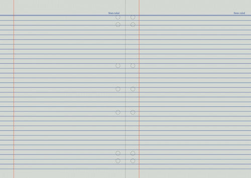 Protext Binder Book A4 192 Page Ruled Polypropylene Cow Cover Pack 5 — open pages showing ruling
