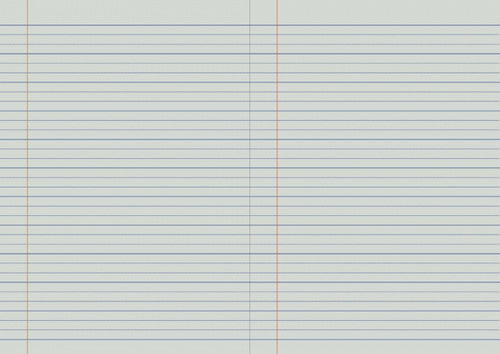Protext Exercise Book A4 64 Page 18mm Dotted Thirds Ruled Polypropylene Chicken Cover Pack 20 — open pages showing ruling