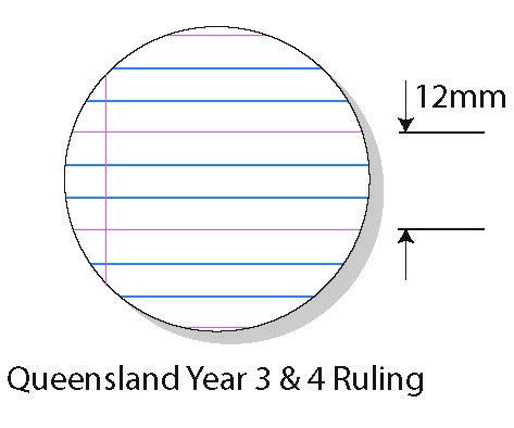 Protext Exercise Book A4 48 Page QLD Year 3 4 Ruled Polypropylene Snake Cover Pack 20 — bulk pack of 20