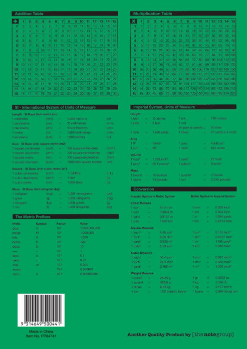 Protext Premium Exercise Book A4 64 Page 8mm Graph Pack 20 — open pages showing graph ruling