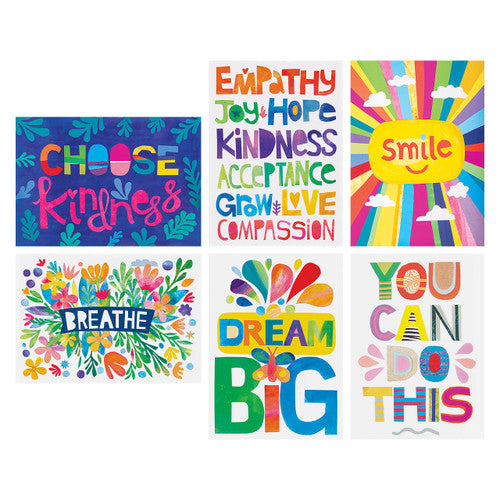 Creative School Supply Classroom Kindness Posters A3 Set of 6