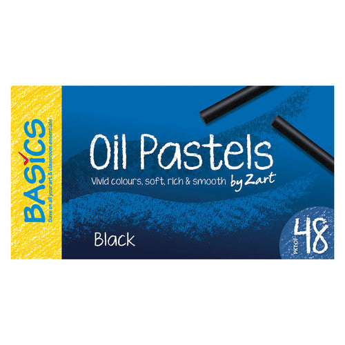 Creative School Supply Basics Oil Pastels Large Black Pack of 48