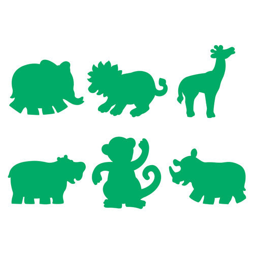 Educational Colours Paint and Dough Stampers Jungle Animals Set of 6