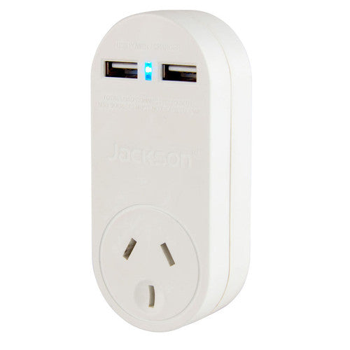 Jackson Fast Charge USB Wall Adaptor 1 Outlet White