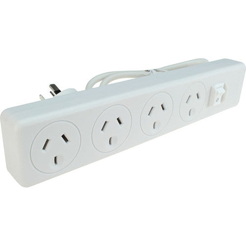 Jackson Master Switched Surge Powerboard 4 Outlet White