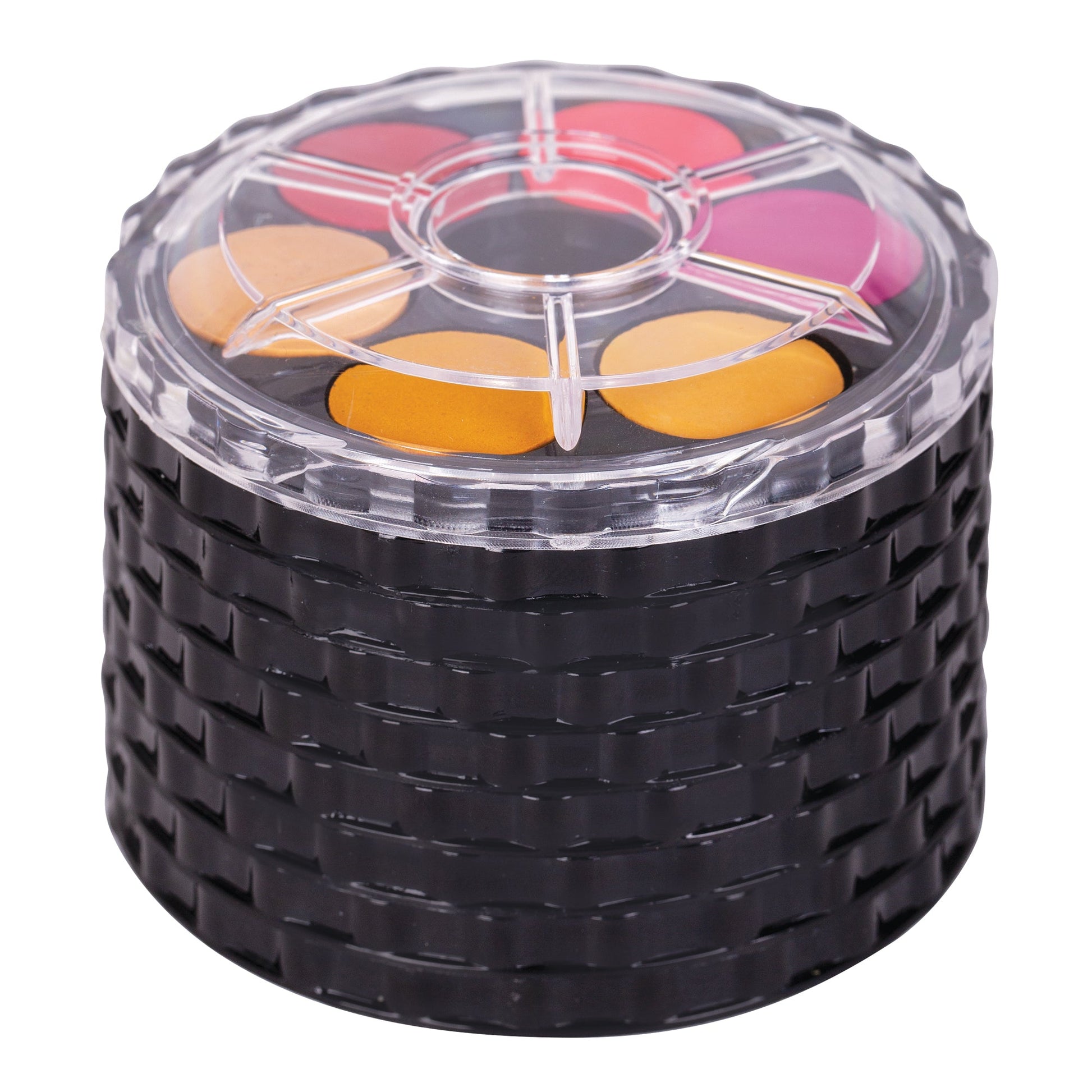 Watercolour Paint Discs 48 Colours Stackable with Screw Top Palette Lid-1