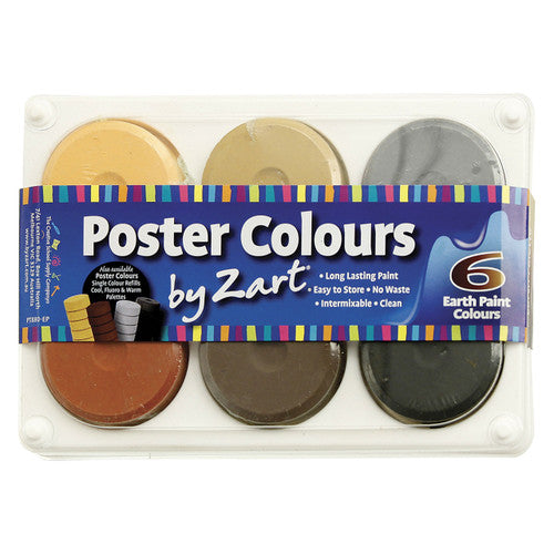 Creative School Supply Poster Colour Palette Earth Set of 6